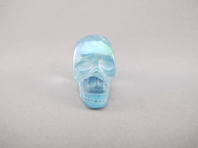Aqua Aura Crystal Skull